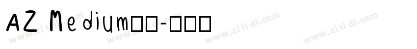 AZ Medium字体字体转换